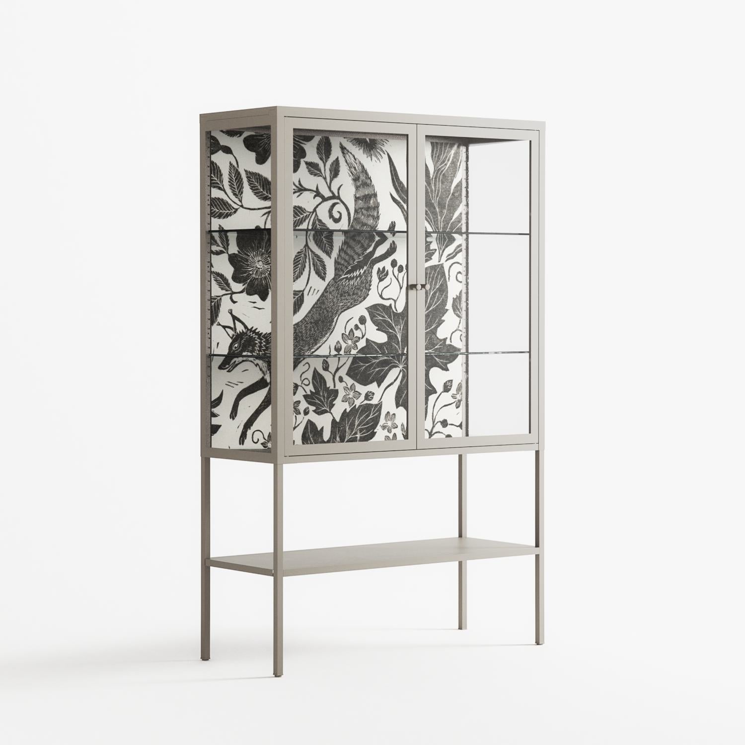 Ode to Summer 4 - Loft Cabinet - Diana Catchpole - Pebble - Clear glass