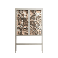 Delight Pink - Loft Cabinet - Diana Catchpole - Pebble - Clear glass