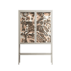 Delight Pink - Loft Cabinet - Diana Catchpole - Pebble - Clear glass