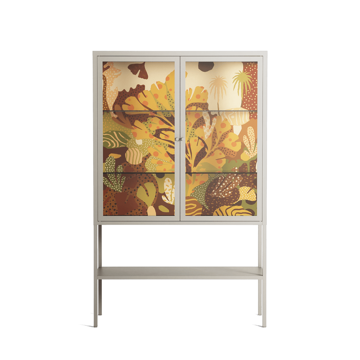 A Bridge Across Time 4 - Loft Cabinet - Nick Liefhebber - Pebble - Clear glass