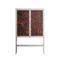 Wottosque Red - Loft Cabinet - Craig Watkins - Pebble - Clear glass