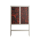 Wottosque Red - Loft Cabinet - Craig Watkins - Pebble - Clear glass