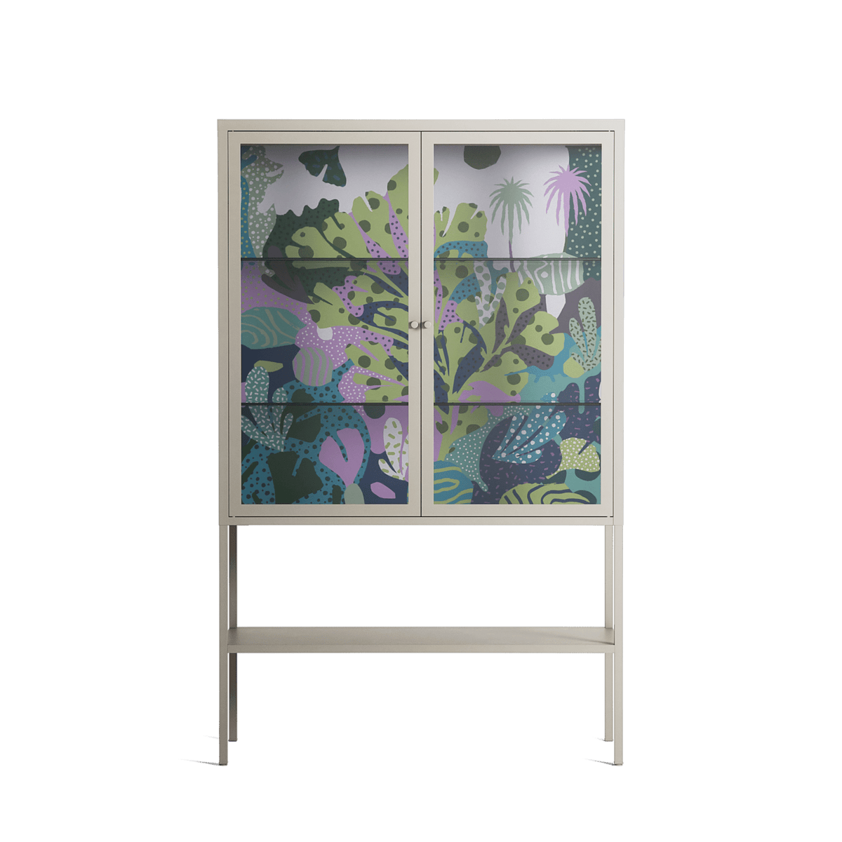 A Bridge Across Time 2 - Loft Cabinet - Nick Liefhebber - Pebble - Clear glass