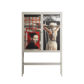 Where We Belong - Loft Cabinet - Sophie Goudman-Peachey - Pebble - Clear glass