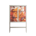 A Bridge Across Time - Loft Cabinet - Nick Liefhebber - Pebble - Clear glass