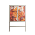 A Bridge Across Time - Loft Cabinet - Nick Liefhebber - Pebble - Clear glass