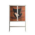 Cat in Chair B - Loft Cabinet - Kristin Eriksson - Pebble - Clear glass