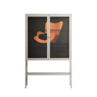 Cat in Chair A - Loft Cabinet - Kristin Eriksson - Pebble - Clear glass