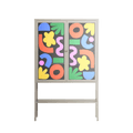 Fun Shapes - Loft Cabinet - Sandra Hutter - Pebble - Overlay Glass