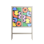 Fun Shapes - Loft Cabinet - Sandra Hutter - Pebble - Overlay Glass