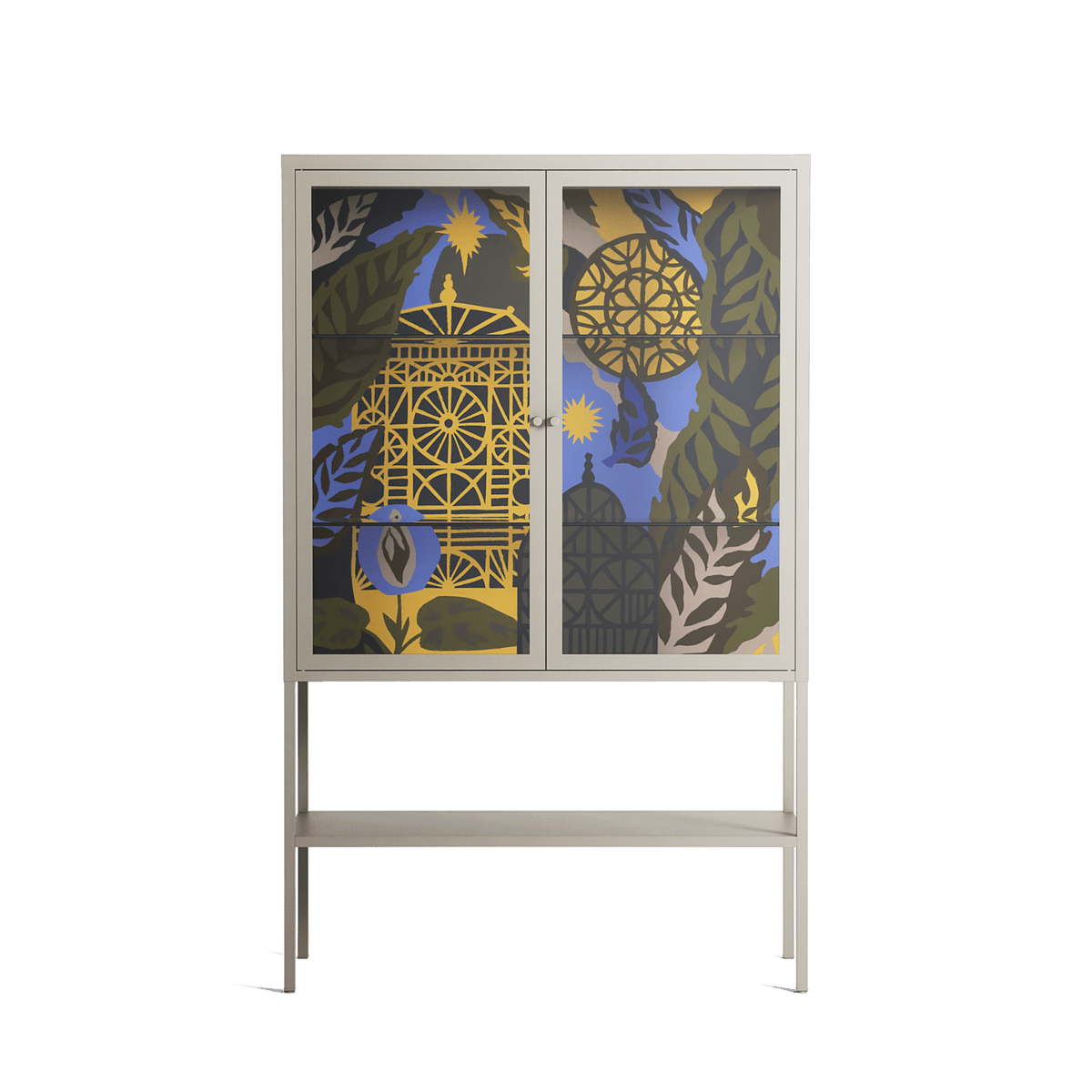 The Towering Hall Full Of Light 2 - Loft Cabinet - Nick Liefhebber - Pebble - Clear glass