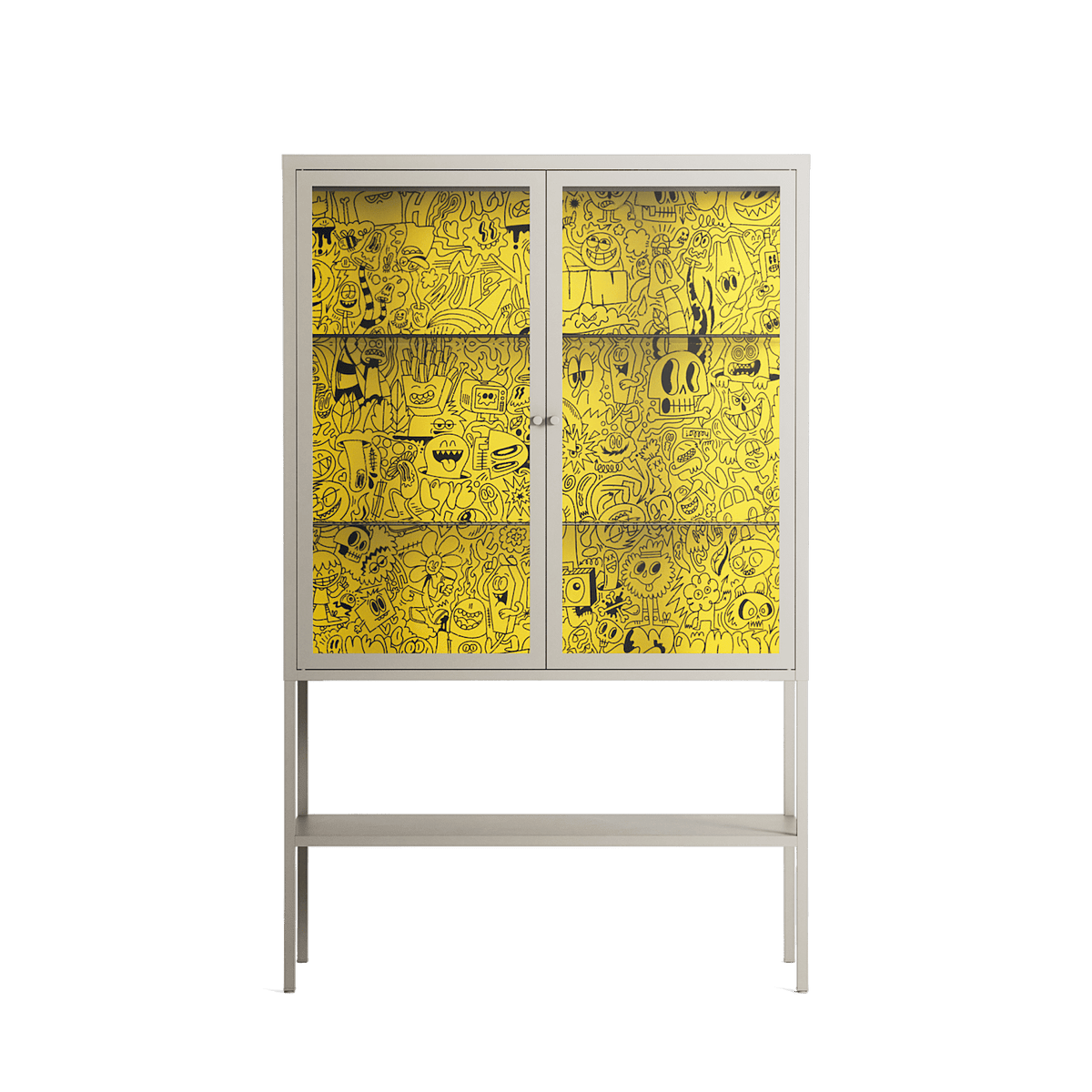 Everything Always - Loft Cabinet - Craig Watkins - Pebble - Clear glass