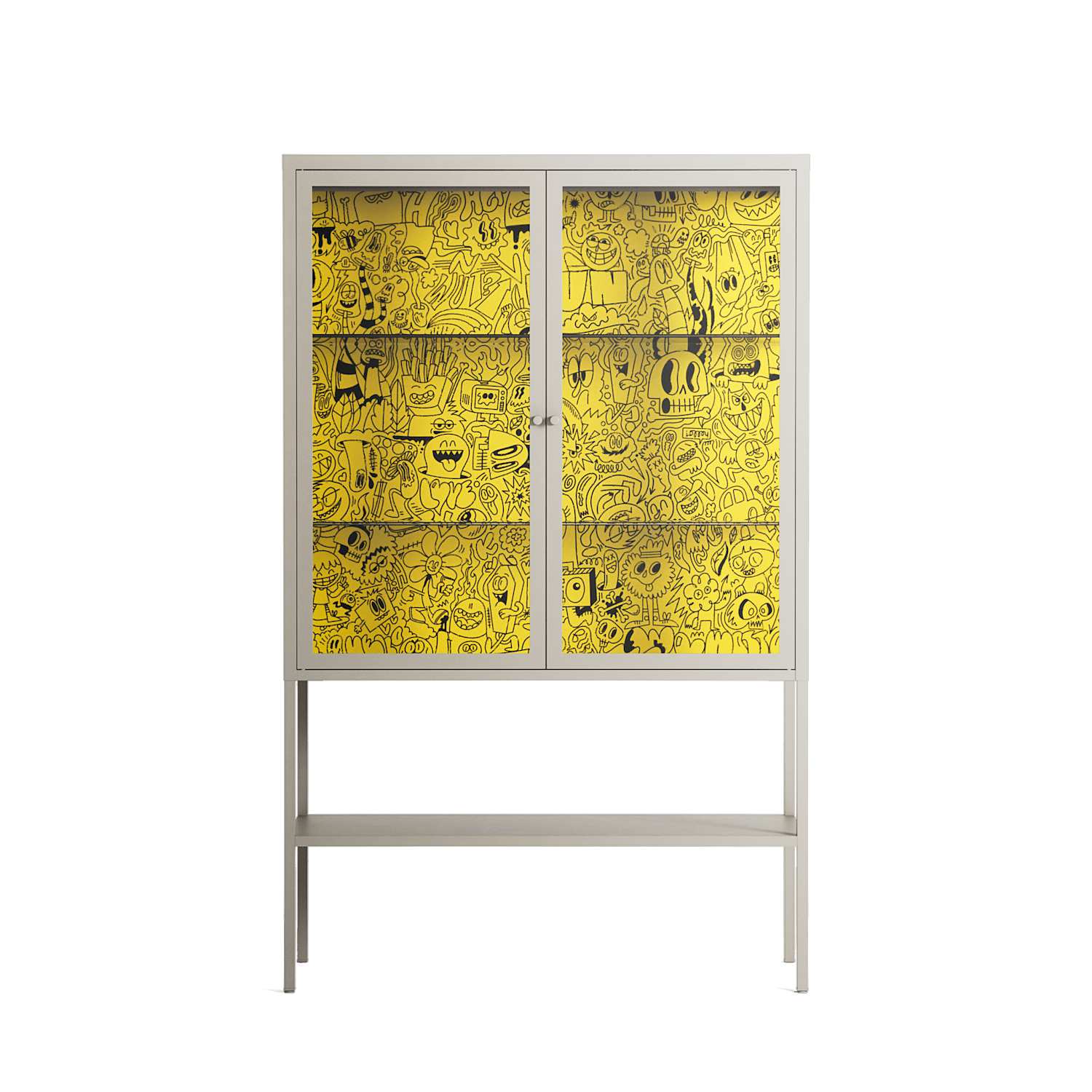 Everything Always - Loft Cabinet - Craig Watkins - Pebble - Clear glass
