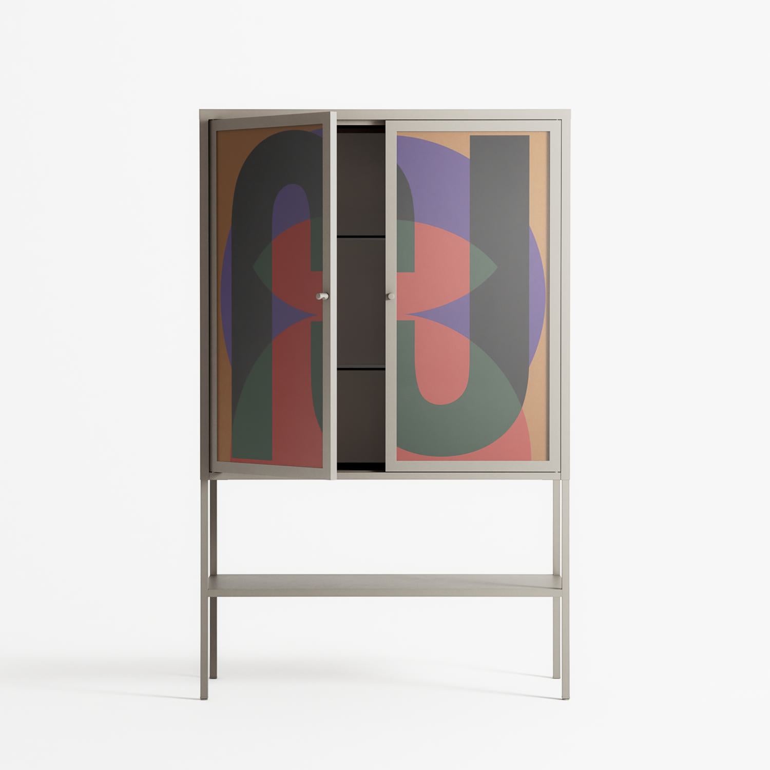JJ - Loft Cabinet - Oluwaseyi Samuel Adebayo - Pebble - Overlay Glass
