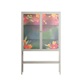 Abstract Spring Flowers - Loft Cabinet - Raissa Oltmanns - Pebble - Overlay Glass