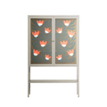 Blooming Folk Garden - Loft Cabinet - Sandra Hutter - Pebble - Overlay Glass