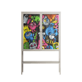 All The Good Guys - Loft Cabinet - Craig Watkins - Pebble - Clear glass