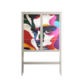 Fragments Of A Painted Souls - Loft Cabinet - Mathilda Kienast - Pebble - Clear glass