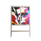 Fragments Of A Painted Souls - Loft Cabinet - Mathilda Kienast - Pebble - Clear glass