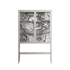 Flight Of Fancy - Loft Cabinet - Diana Catchpole - Pebble - Clear glass
