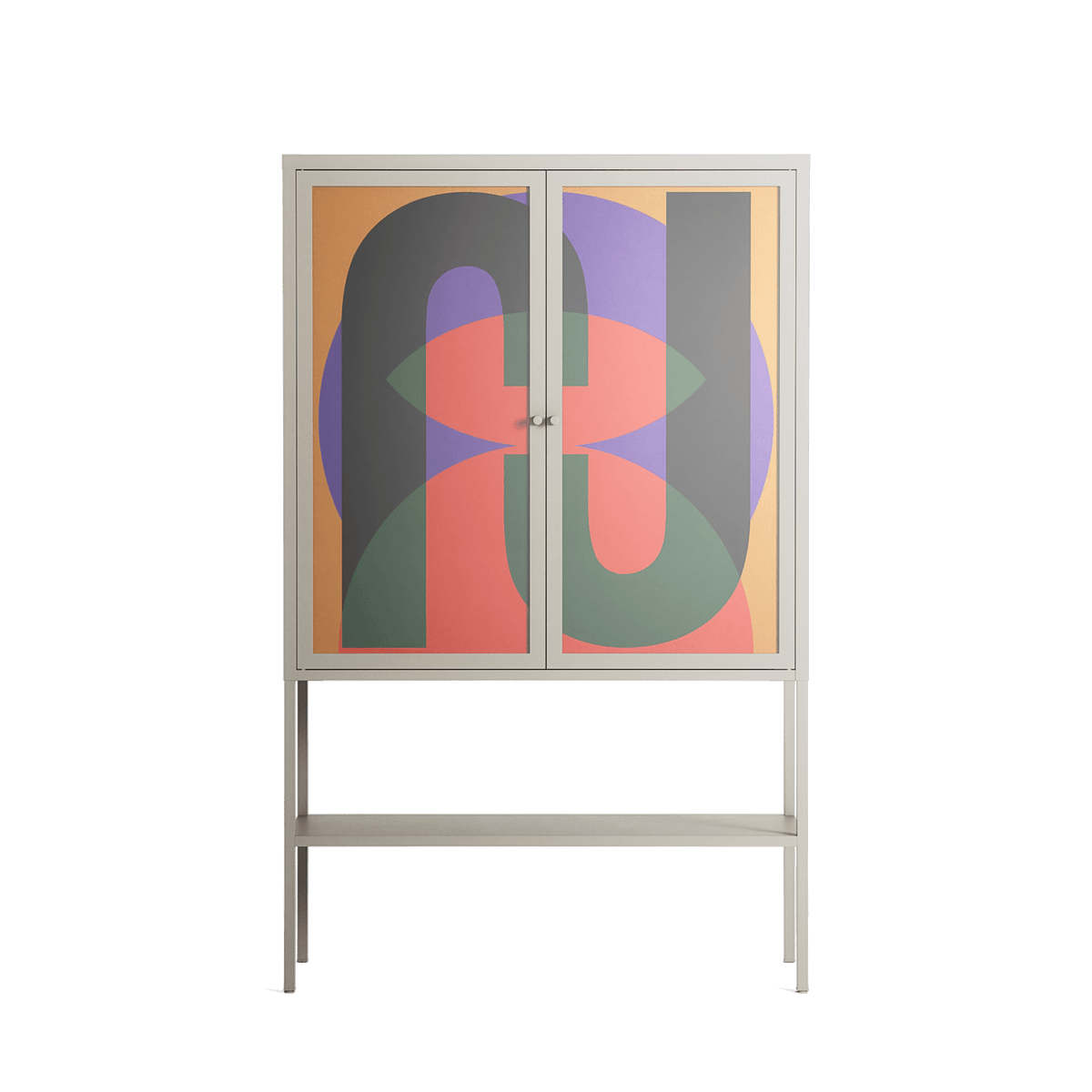JJ - Loft Cabinet - Oluwaseyi Samuel Adebayo - Pebble - Overlay Glass