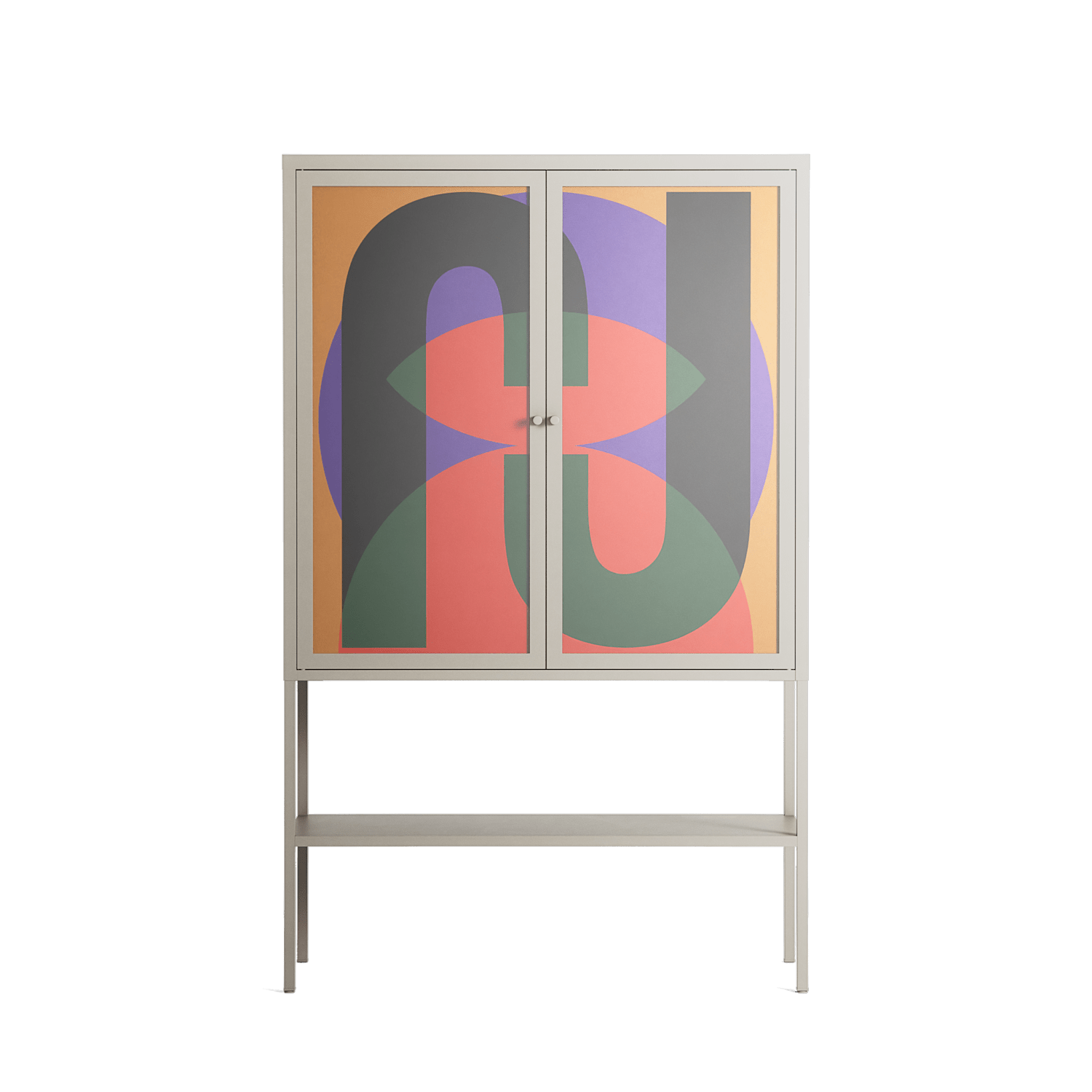 JJ - Loft Cabinet - Oluwaseyi Samuel Adebayo - Pebble - Overlay Glass
