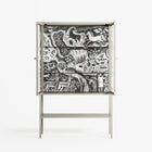 Flight Of Fancy 3 - Loft Cabinet - Diana Catchpole - Pebble - Clear glass