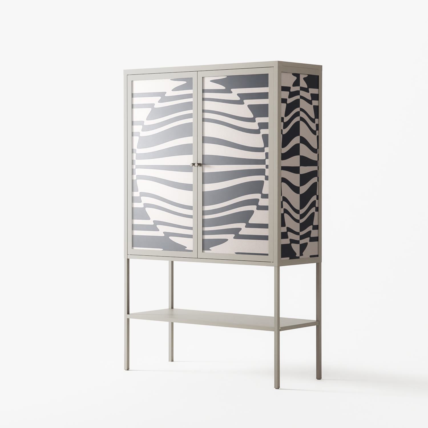 Wave Lens - Loft Cabinet - Oluwaseyi Samuel Adebayo - Pebble - Overlay Glass