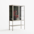 The Man Behind The Curtain - Loft Cabinet - Kristin Eriksson - Pebble - Clear glass