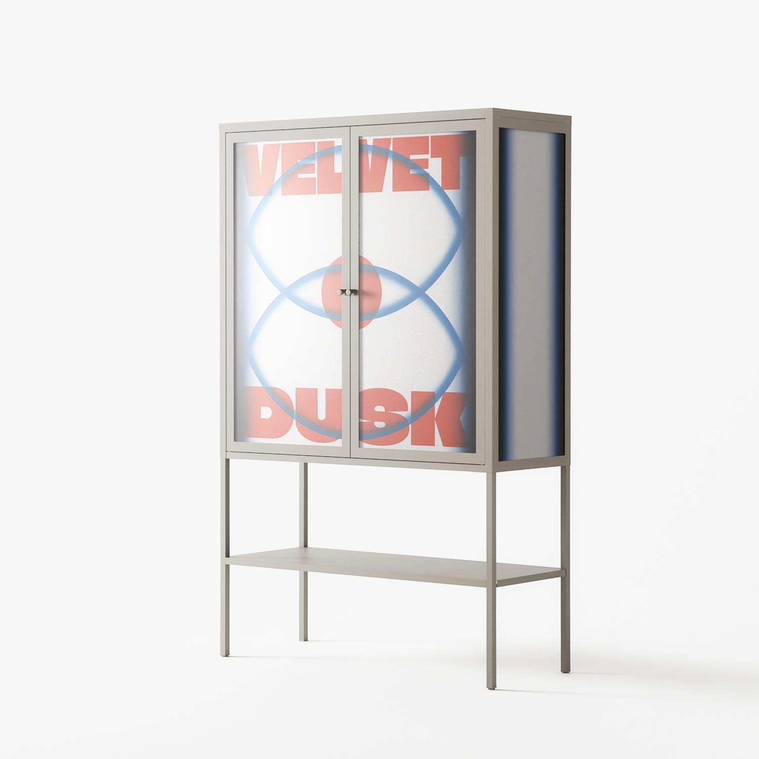 Velvet Dusk - Loft Cabinet - Oluwaseyi Samuel Adebayo - Pebble - Overlay Glass