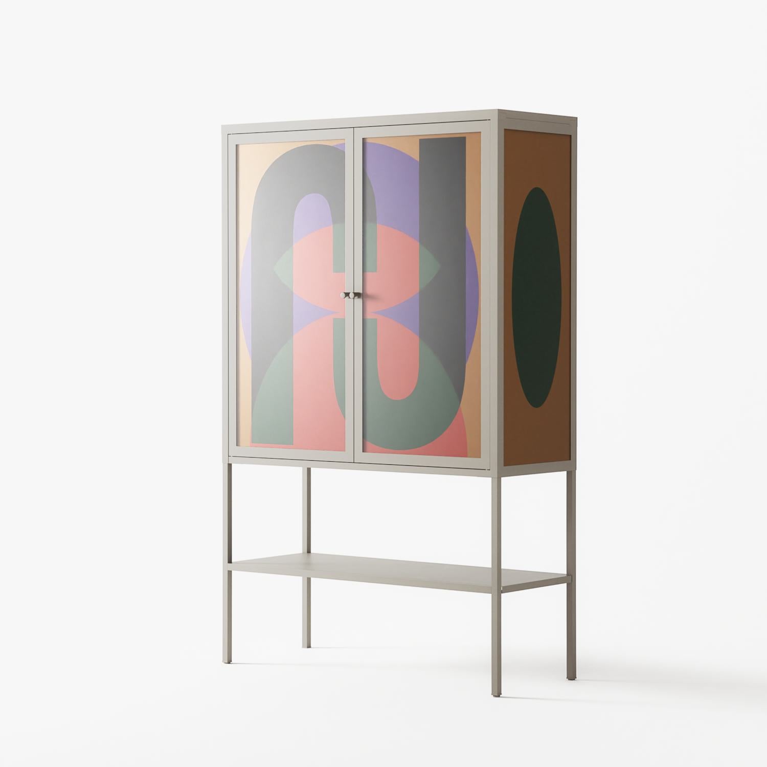 JJ - Loft Cabinet - Oluwaseyi Samuel Adebayo - Pebble - Overlay Glass