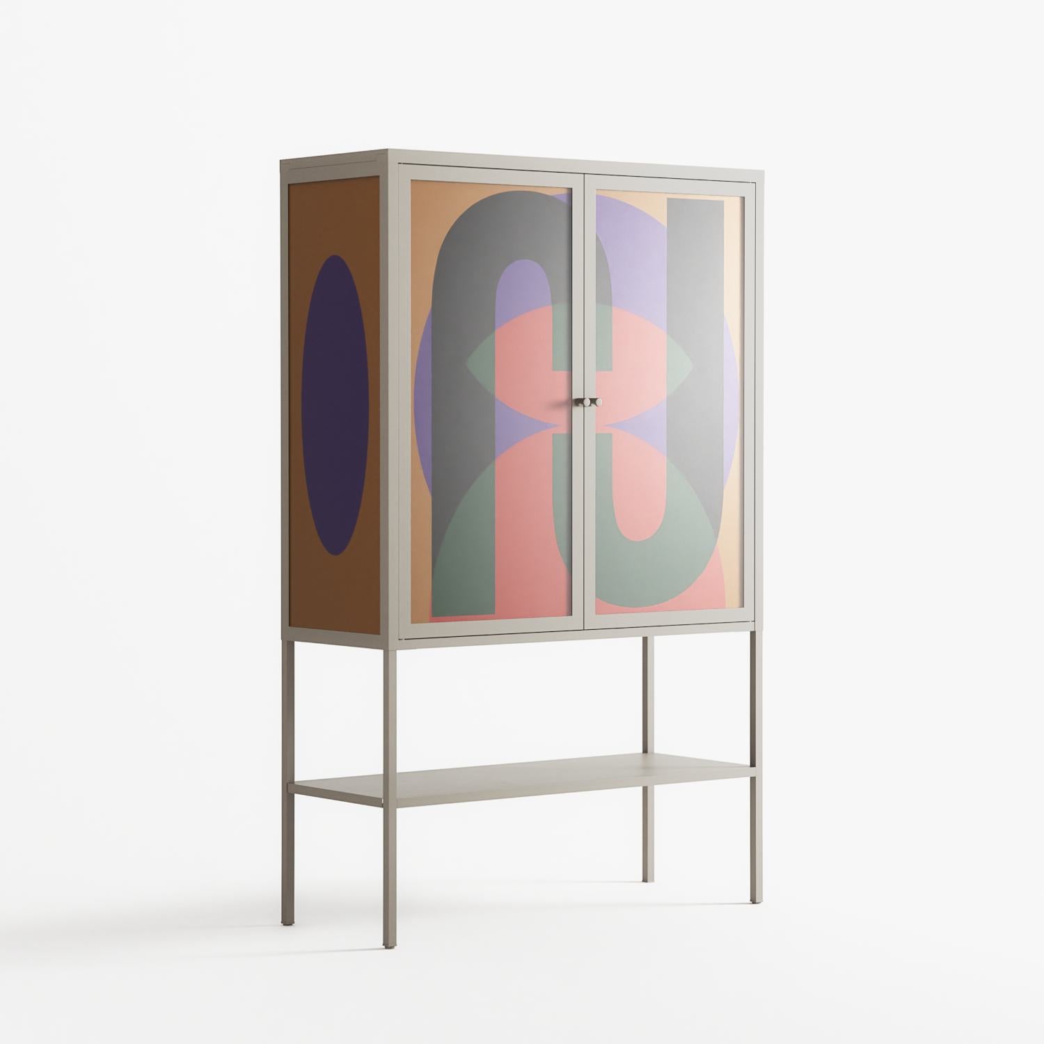 JJ - Loft Cabinet - Oluwaseyi Samuel Adebayo - Pebble - Overlay Glass
