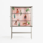 Woman at the Beach - Loft Cabinet - Raissa Oltmanns - Pebble - Clear glass