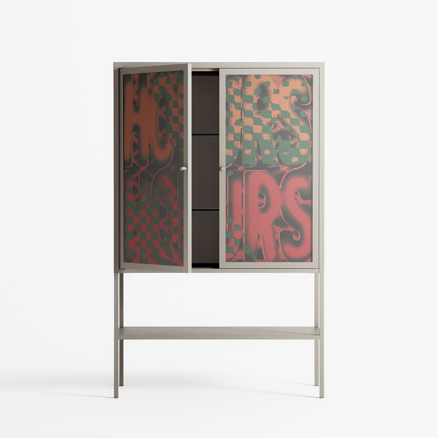 Hours - Loft Cabinet - Oluwaseyi Samuel Adebayo - Pebble - Overlay Glass