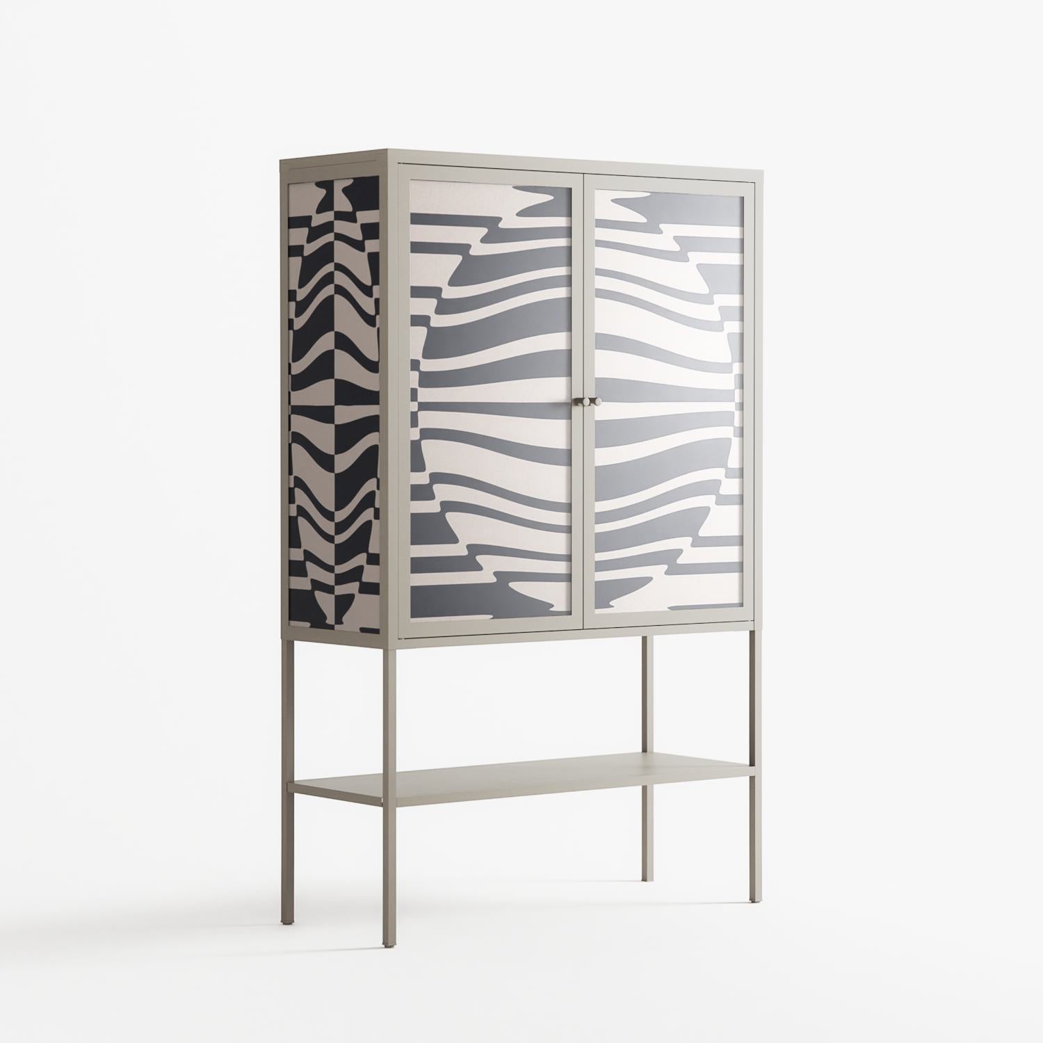 Wave Lens - Loft Cabinet - Oluwaseyi Samuel Adebayo - Pebble - Overlay Glass