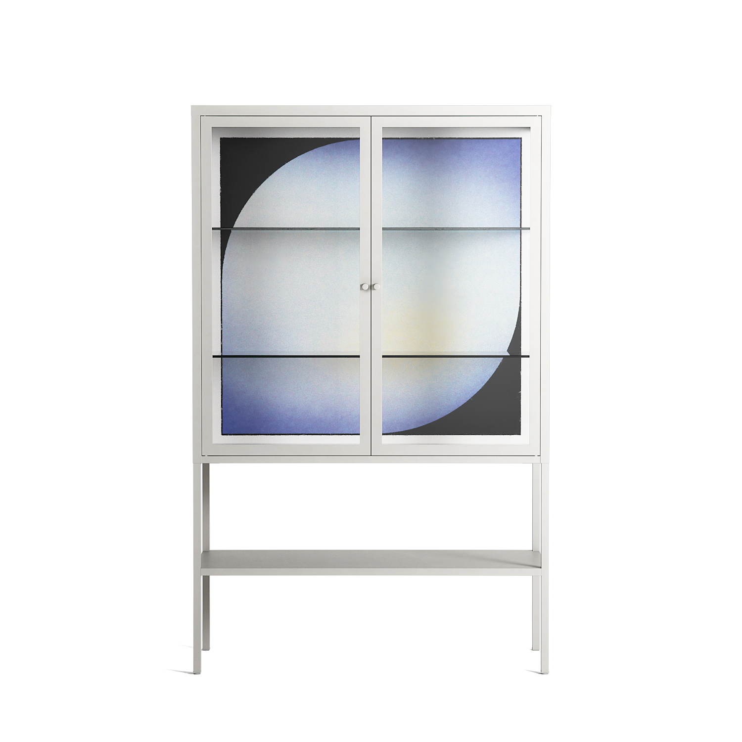 Ambient - Loft Cabinet - Alexander Khabbazi - Chalk - Clear glass