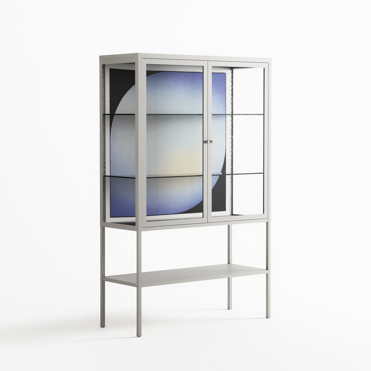 Ambient - Loft Cabinet - Alexander Khabbazi - Chalk - Clear glass