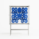 Everything is Confusing - Loft Cabinet - Alexander Khabbazi - Chalk - Clear glass