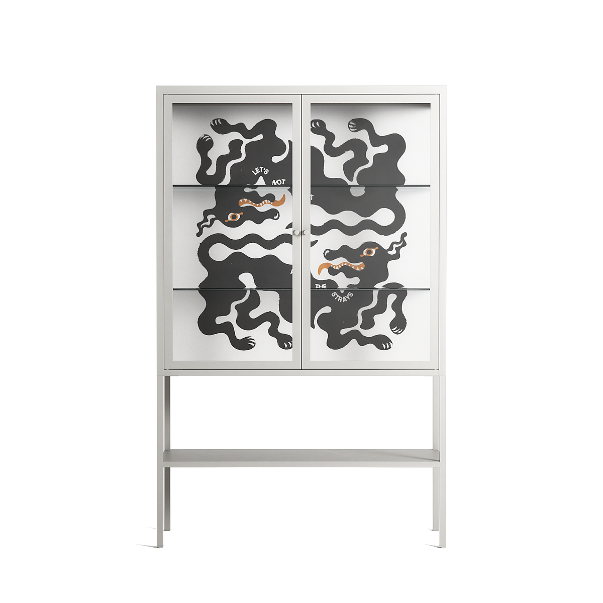 Every Dog - Loft Cabinet - Alexander Khabbazi - Chalk - Clear glass