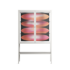 Repeating - Loft Cabinet - Alexander Khabbazi - Chalk - Clear glass