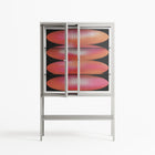 Repeating - Loft Cabinet - Alexander Khabbazi - Chalk - Clear glass