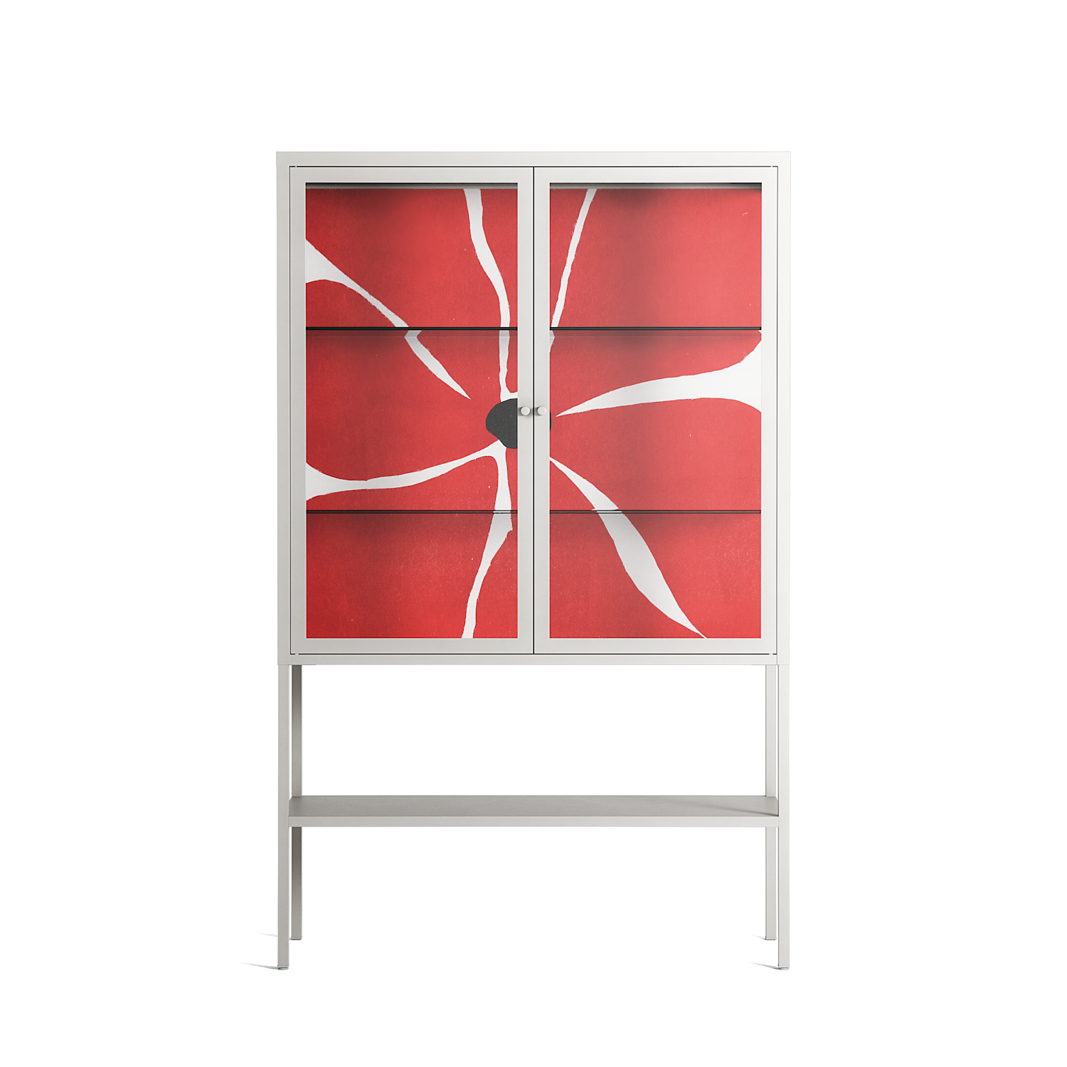 Spring to Summer - Loft Cabinet - Alexander Khabbazi - Chalk - Clear glass