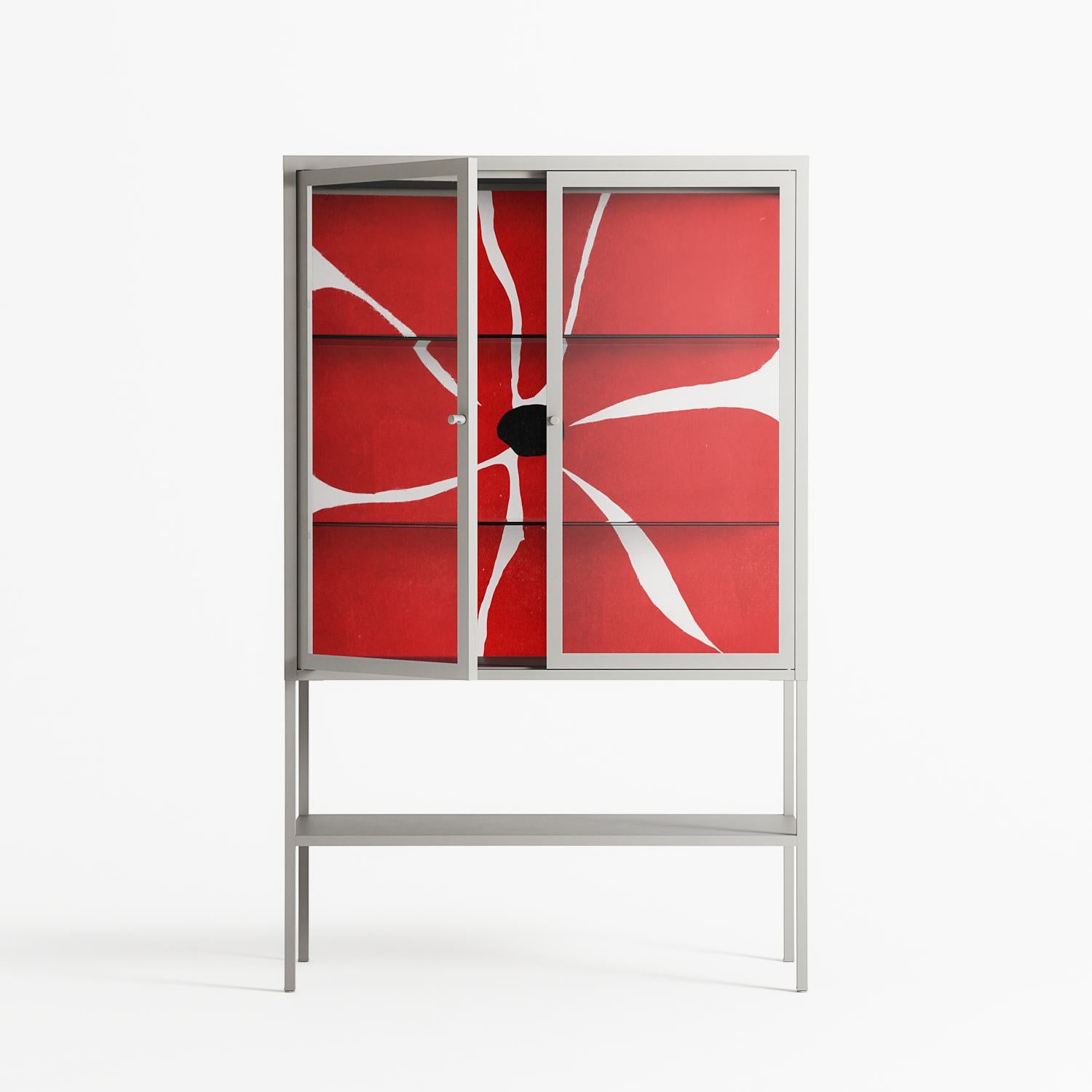 Spring to Summer - Loft Cabinet - Alexander Khabbazi - Chalk - Clear glass