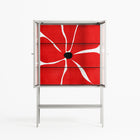 Spring to Summer - Loft Cabinet - Alexander Khabbazi - Chalk - Clear glass