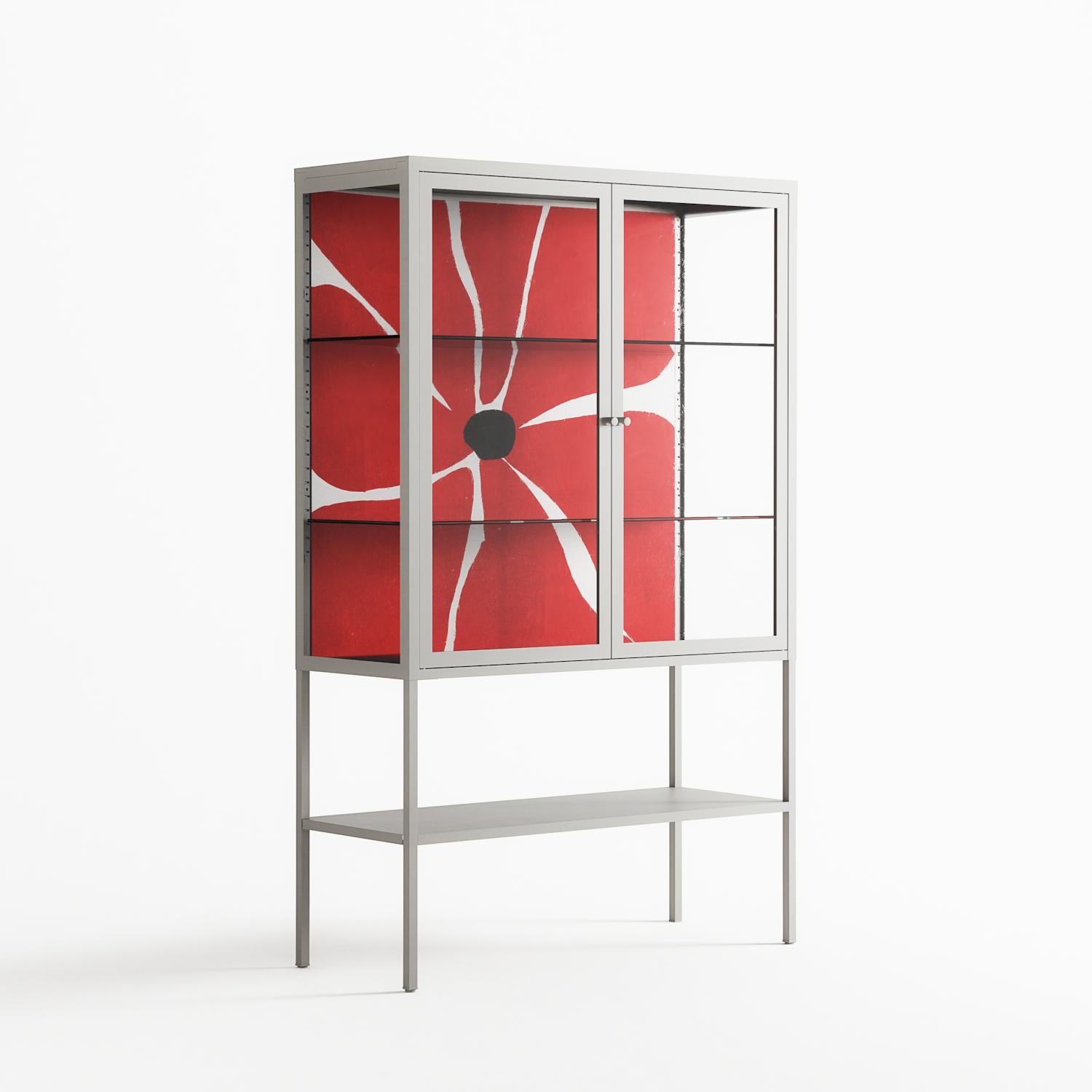 Spring to Summer - Loft Cabinet - Alexander Khabbazi - Chalk - Clear glass