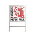 Heart Full- Loft Cabinet - Alexander Khabbazi - Chalk - Clear glass