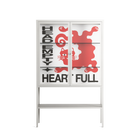 Heart Full- Loft Cabinet - Alexander Khabbazi - Chalk - Clear glass