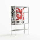 Heart Full- Loft Cabinet - Alexander Khabbazi - Chalk - Clear glass