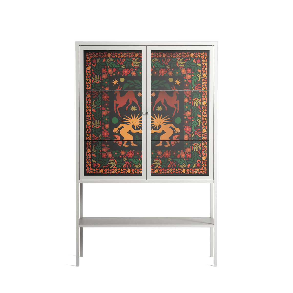 Sunbrother - Loft Cabinet - Nick Liefhebber - Chalk - Clear glass