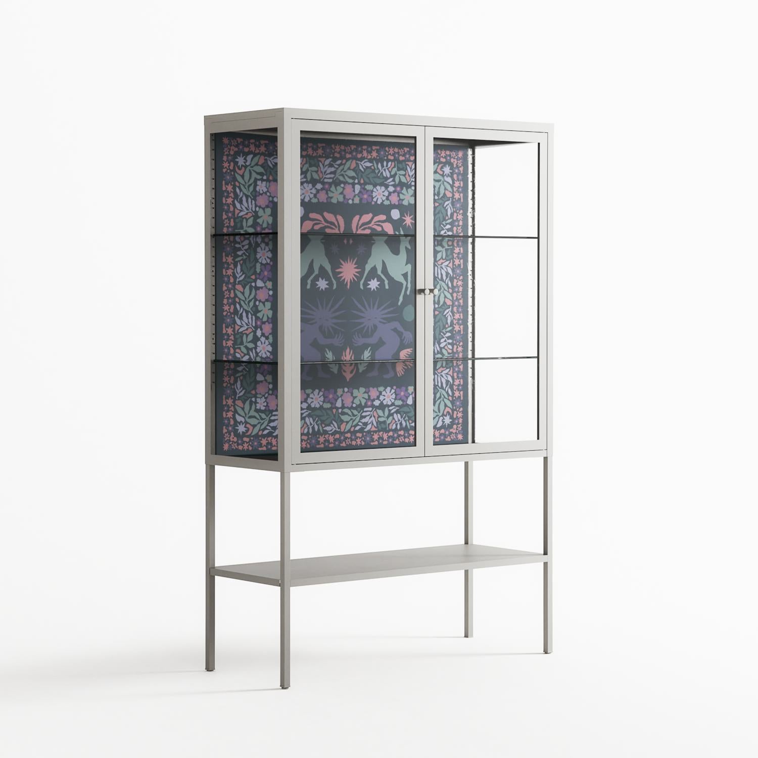 Sunbrother 2 - Loft Cabinet - Nick Liefhebber - Chalk - Clear glass